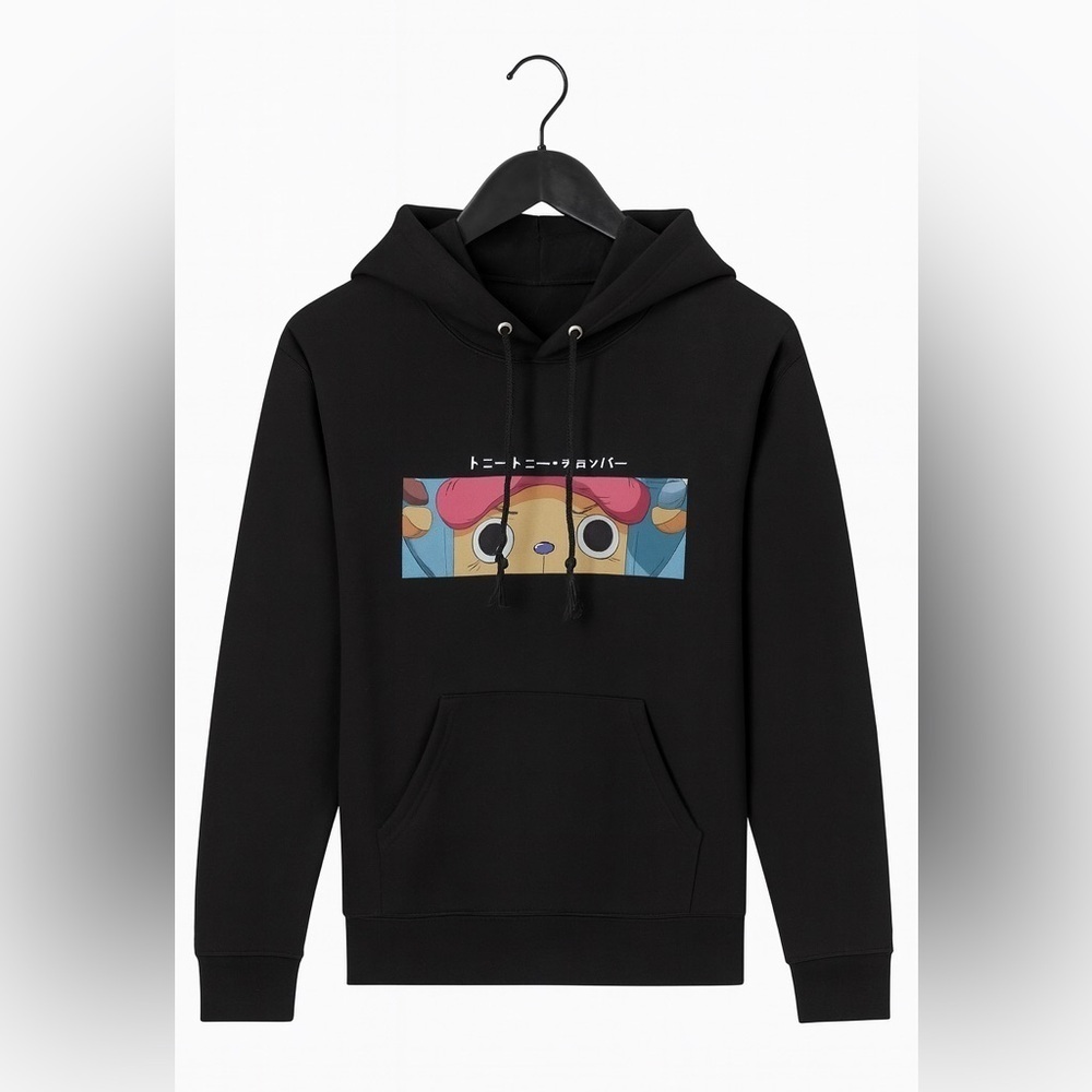Sybnwnwm One Piece Hoodie Tony Tony Chopper Long Sleeve. Size medium.